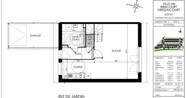 maison à vendre - 4 pièces - 82.4 m2 - RIBECOURT DRESLINCOURT - 60 - PICARDIE - Century 21 Infinity maison à vendre - 4 pièces - 82.4 m2 - RIBECOURT DRESLINCOURT - 60 - PICARDIE - Century 21 Infinity
